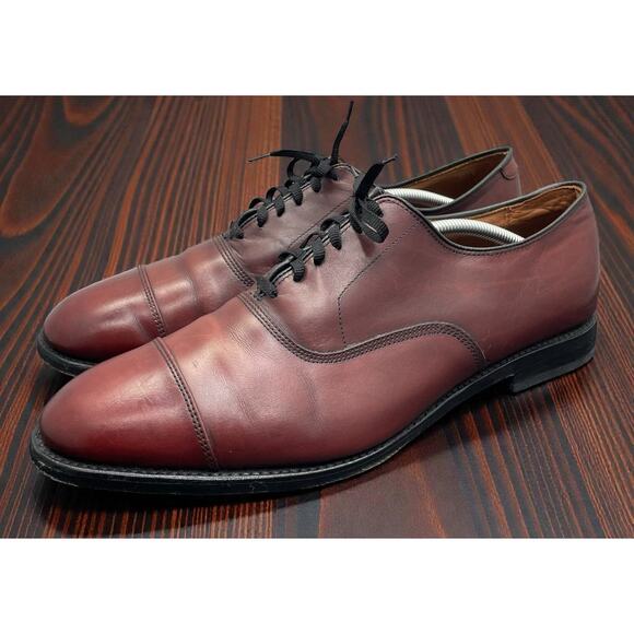 Allen Edmonds 5875 Park Avenue? Cap Toe Oxford Shoes Brown Leather Mens Size 12 main image 9